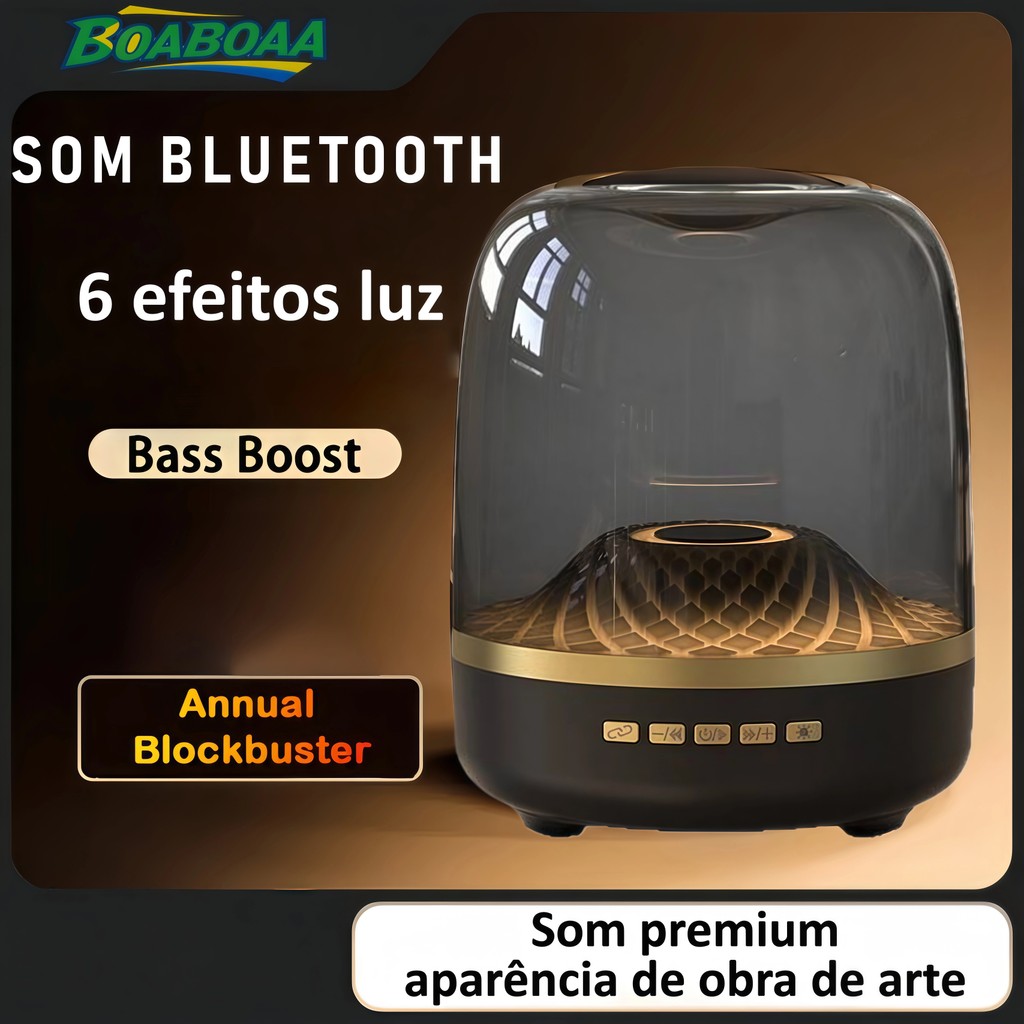 CAIXA DE SOM BLUETOOTH RGB PORTÁTIL, MINI MULTIFUNCIONAL PARA CELULAR