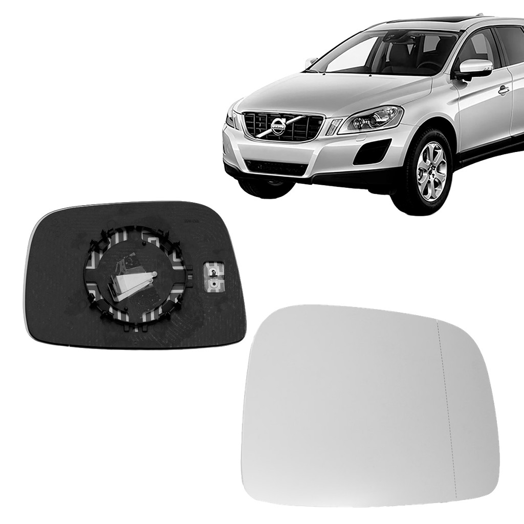 Par Lente Do Retrovisor Xc60 2008 2009 2010 2011 2012 2013 2014 2015 2016 2017 Ambos Lados