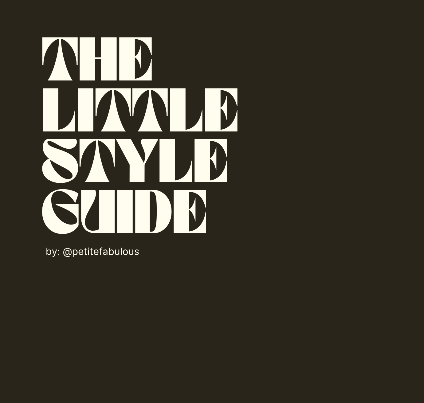 The Little Style Guide