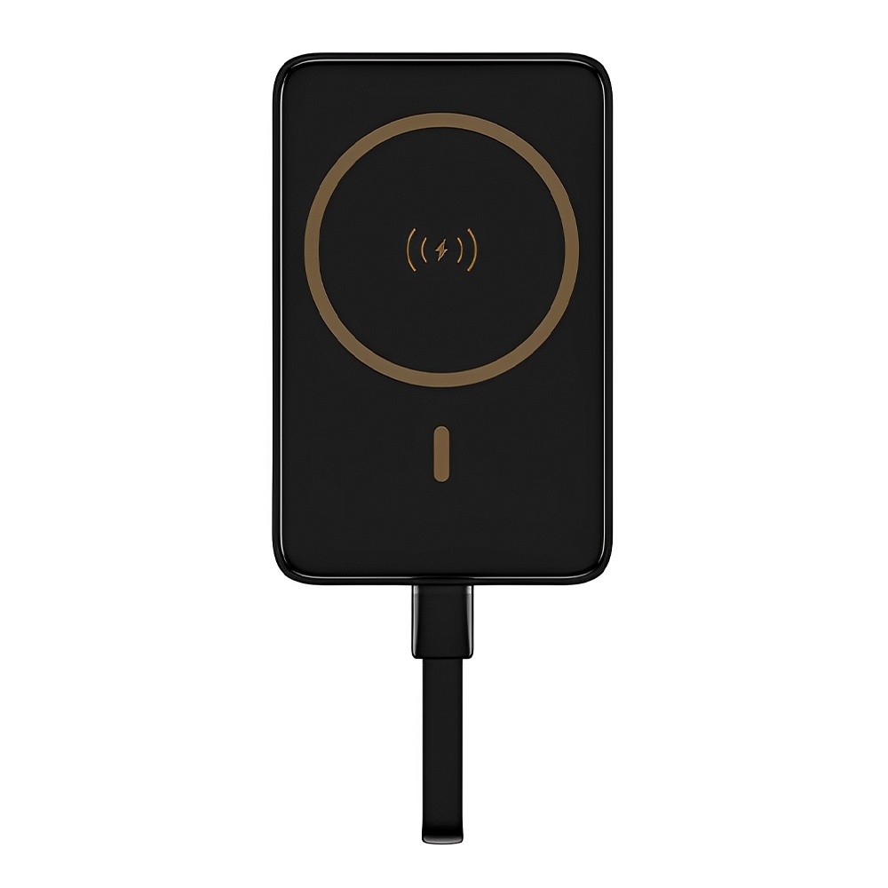 Power Bank Magnética Pisen Usb C 10000mAh Máx 30W Preta