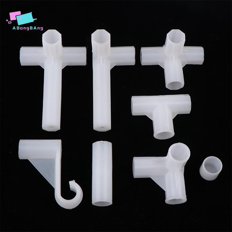 Abongbanghn 2 Peças ID13mm Adaptador De Tubo De Junta De Quatro Cinco Vias , Acessórios De Gancho De Guarda-Roupa De Pra