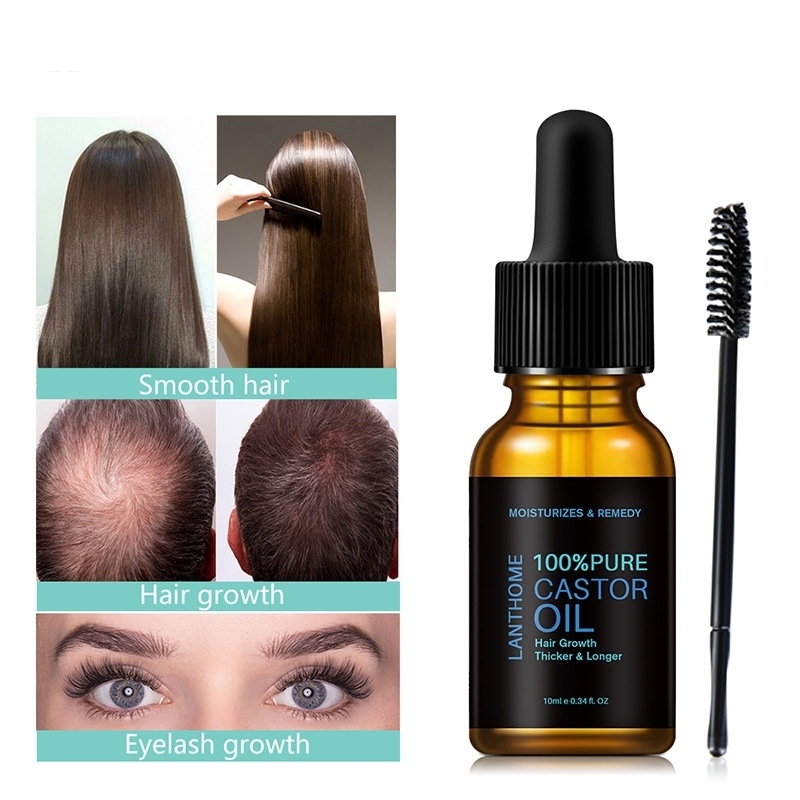 Crescimento de cílios Óleo Essencial Nutrir Cabelo Óleo Essencial Sobrancelha Crescimento Óleo Natural de Rícino Cabelo Sobrancelha Cílios Crescimento Sérum Óleo Fortalecimento de Cílios Crescimento de Cabelo de sobrancelha