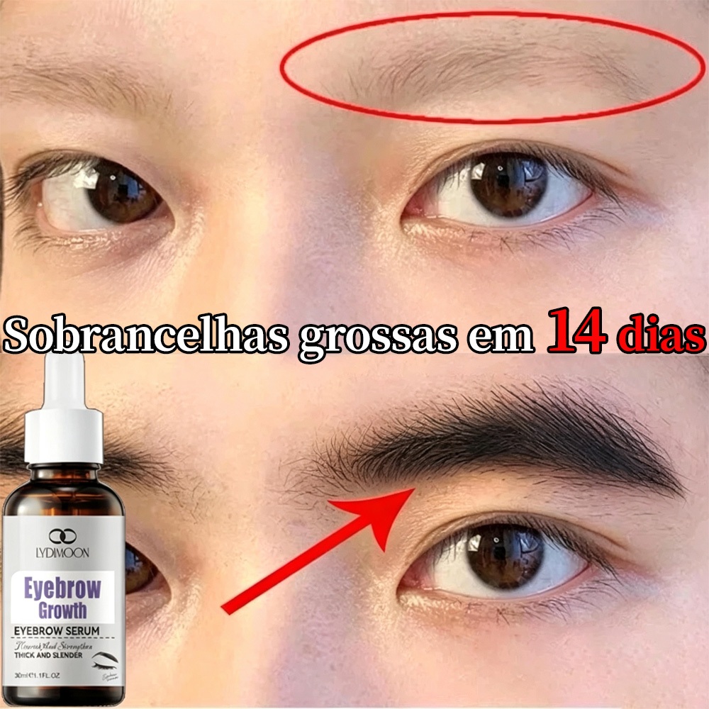 LYDIMOON Soro Nutritivo Para Sobrancelhas , Essência Fortalecer Raiz De Sobrancelha , Melhora O Extrato Natural De Plant