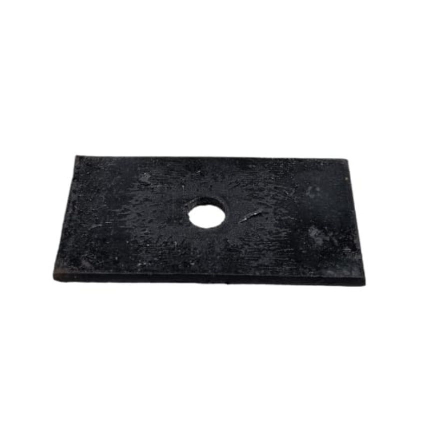 Chapa Arruela Quadrada 10 CM 1 furo - 15pç
