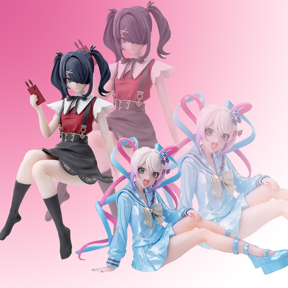 Jogo Needy Girl Overdose Anime Figuras KAngel‌ Chuva Ame Kawaii Modelo Bonecas Ornamento De Mesa Coleção Brinquedos Pres