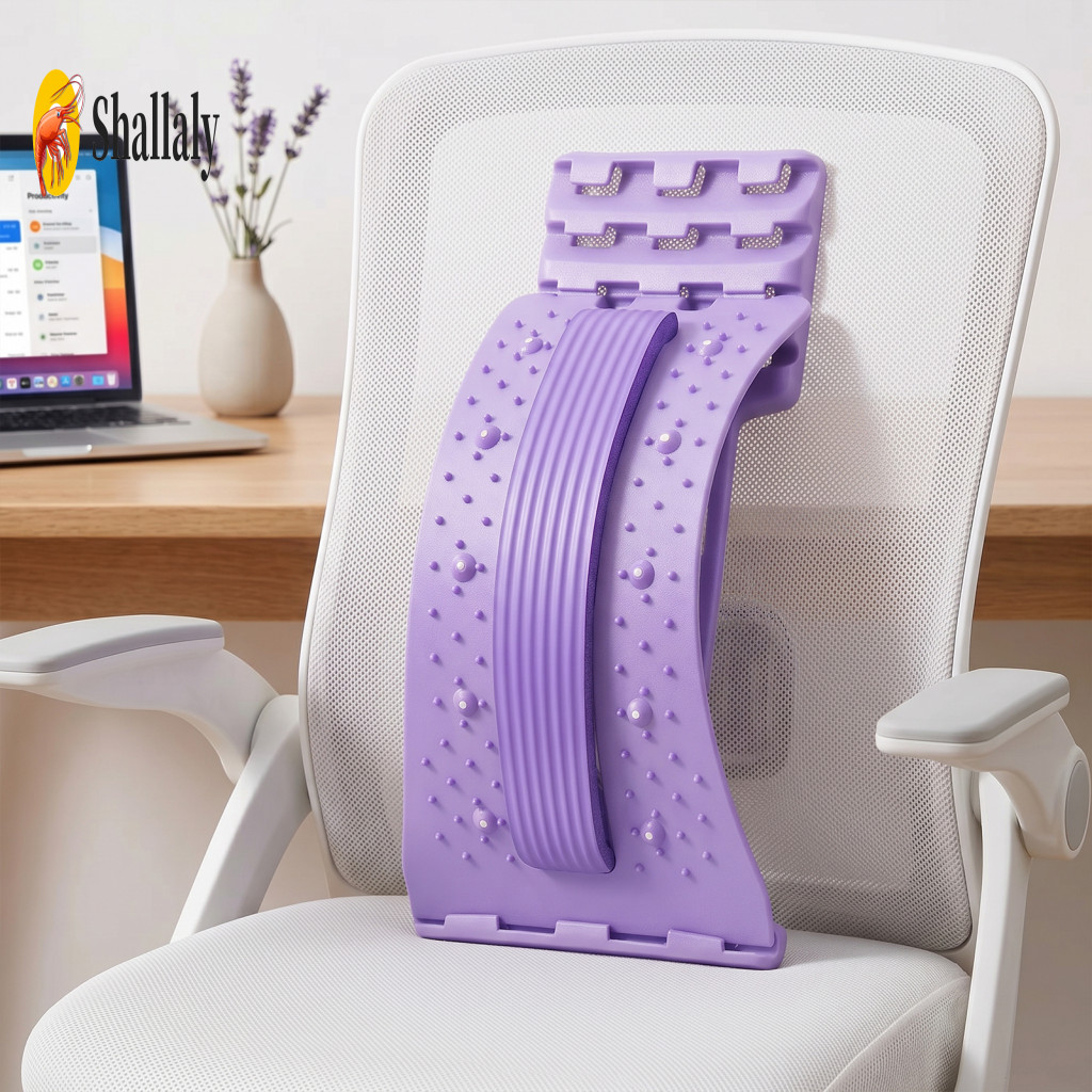 Shoulder Opener Adjustable Lumbar Support Back Stretcher for Lower Pain Relief Spine Traction Board for Herniated Disc S