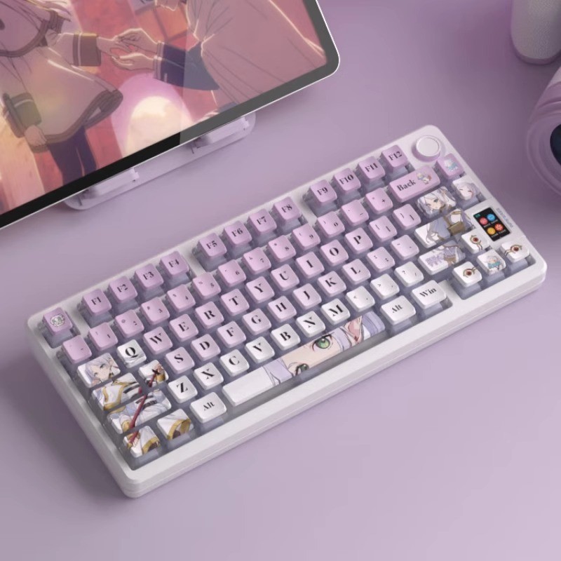 Florian OEM Profile Shine-Through Side-print Conjunto De Teclas PBT De Tiro Duplo 134