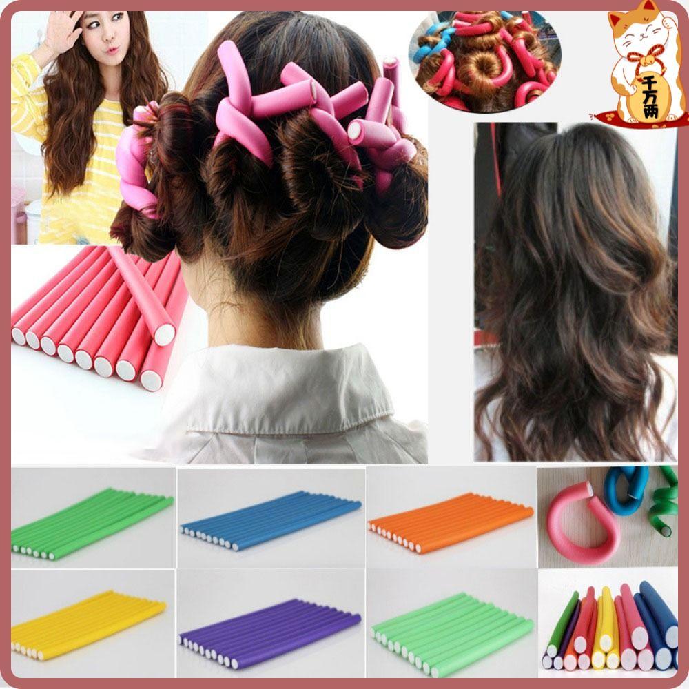 Hllylyherry 6 pcs/Lot Heatless Curling Rod Nova Esponja Macia Para Cabeleireiro Twist Curls Tool