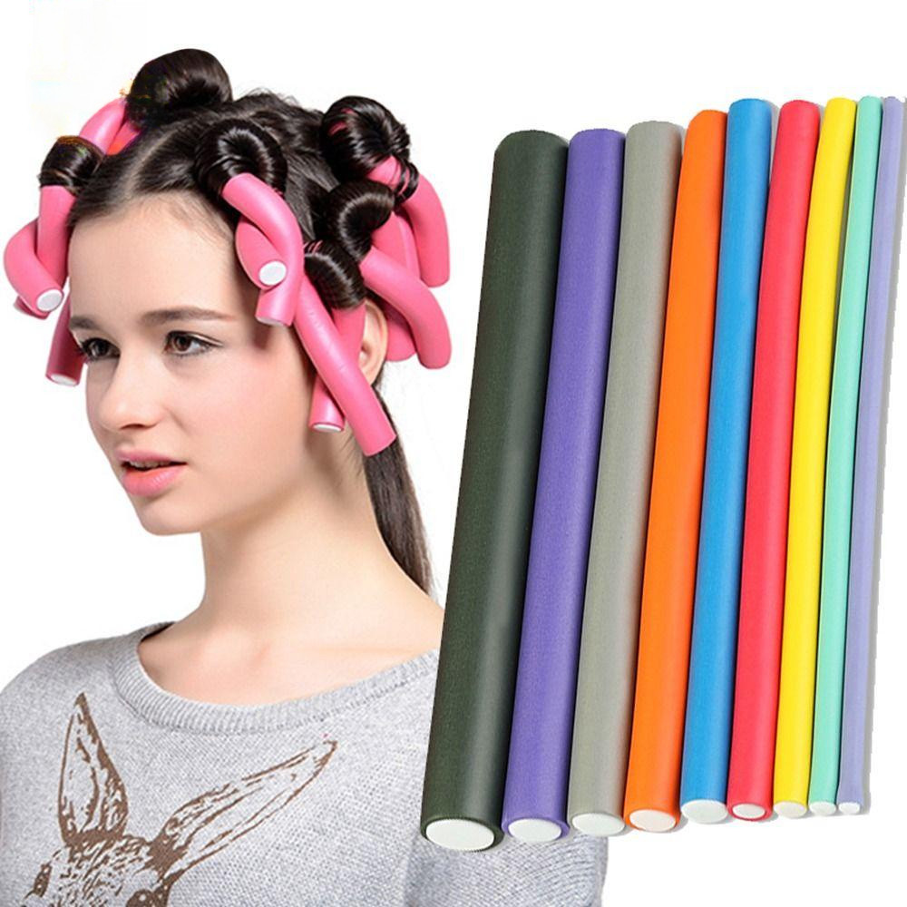 SUBEI 6 pcs/Lot Heatless Curling Rod DIY Espuma Para Cabeleireiro Ferramenta De Cachos De Torção