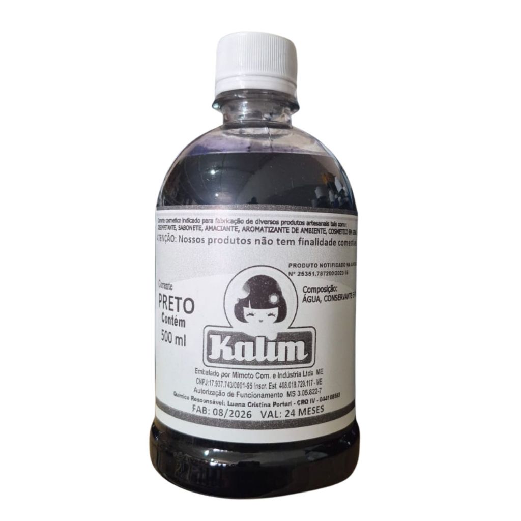 Corante 500 ml Preto