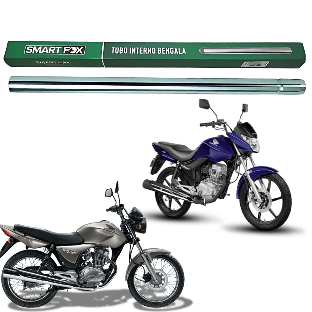TUBO INTERNO BENGALA TELESCOPIO SUSPENSÃO SMART FOX HONDA CG TITAN 150 2008 2009 2010 2011 2012