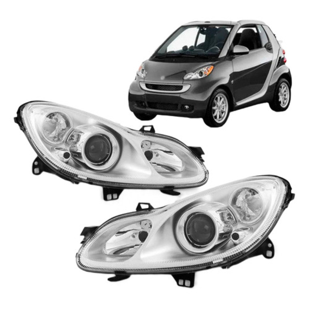 Par Farol Para Smart Fortwo 2007 08 09 10 11 2012 Eletrico