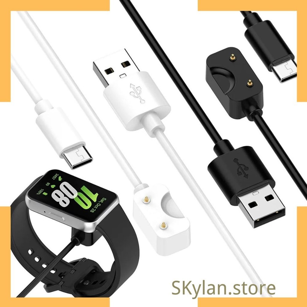 Cabo Tipo C de carregamento, Power Charge Wire, Base Cord, Samsung Galaxy Fit 3, R390 Acessórios, 5V, 1000MA