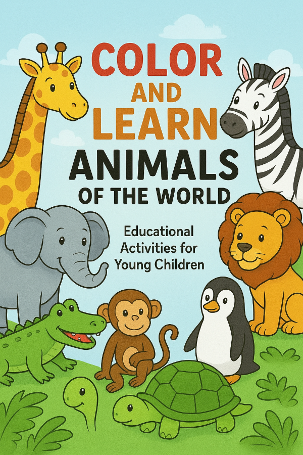 Color and Learn: Animals of the World.
