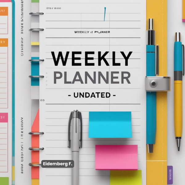 Weekly Planner - Undated: Organize Your Week, Boost Your Productivity