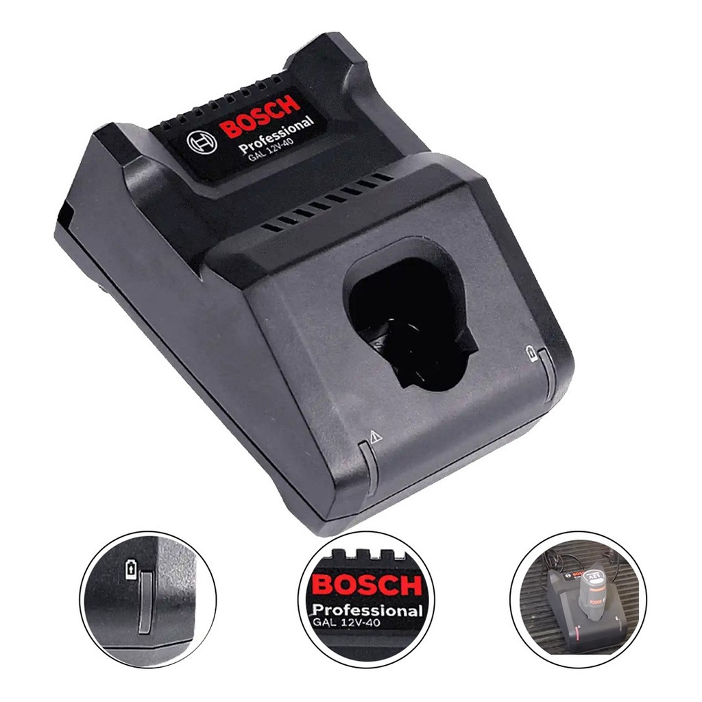 Carregador De Bateria Bosch GAL12V-40 12v Bivolt 1600A01B6R