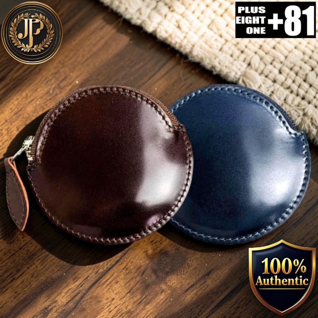 Made in Japan Shinki Hikaku Oiled Shell Cordovan Leather Men’s Coin Case