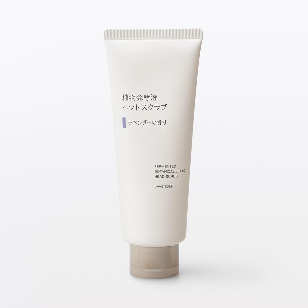 MUJI Fermented Botanical Liquid Scalp Scrub Grapefruit | Mint | Lavender Exfoliating Pre-Shampoo Treatment from Japan