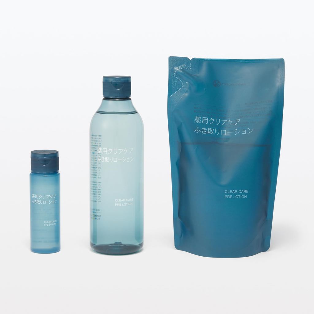 MUJI Clear Care Medicated Wipe-Off Lotion | Clarifying Exfoliating Toner Acne & Pore Care Moisturizing from Japan