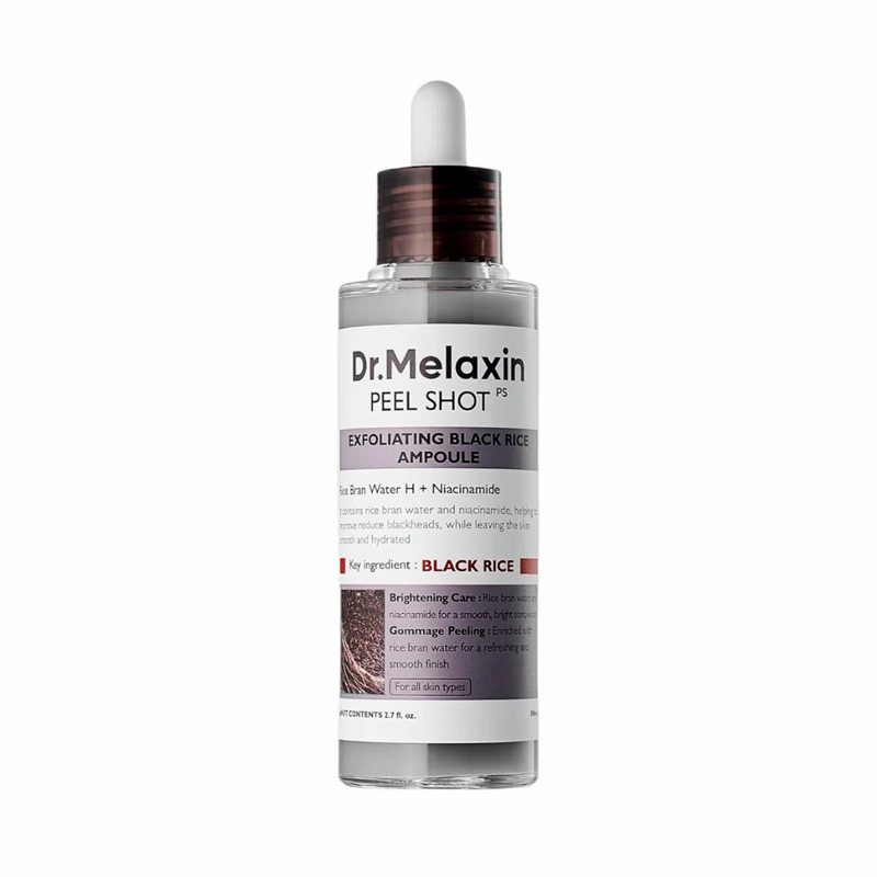 Ampola Esfoliante Dr Melaxin Peel Shot Exfoliating Black Rice 80ml
