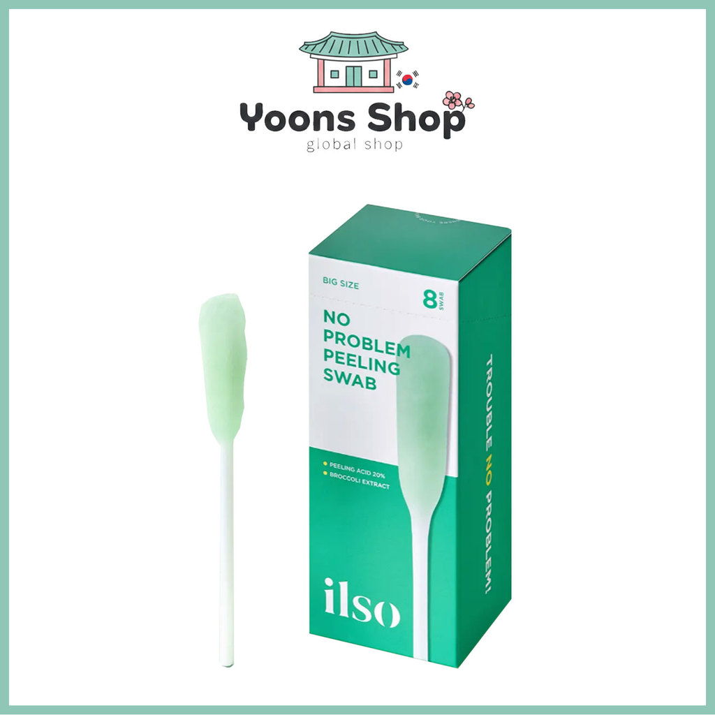 [ILSO] No Troublem Peeling Swab 4g x 8pcs | Quick Exfoliating Cotton Swab for Blackhead & Dead Skin Care_From Korea