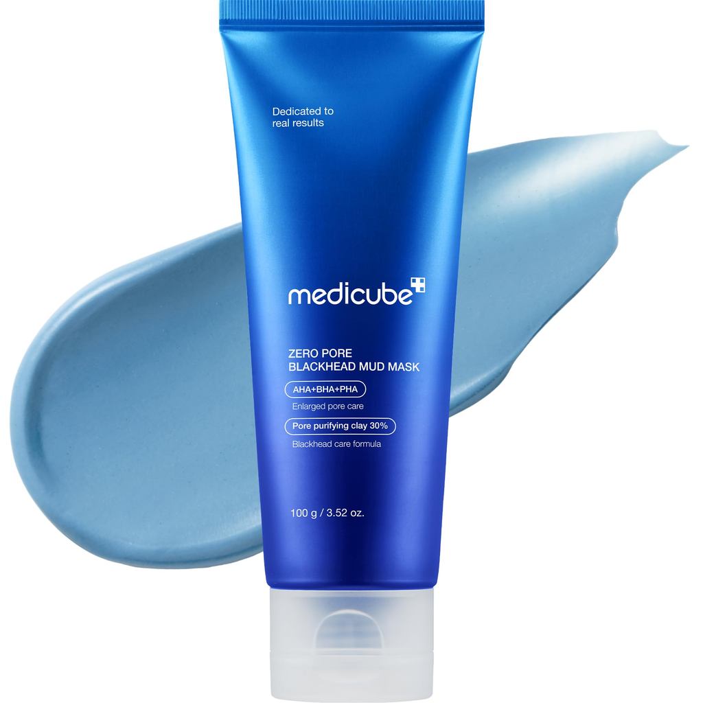 Medikube Zero Pore Clay Pack - Dark Spot Remover, Exfoliating, Suitable for Sensitive Skin, Mud Pack, Pore Peeling, Kore