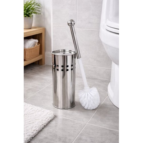 Kit Escova Banheiro Limpeza Suporte Resistente Aco Inox Duravel Funcional