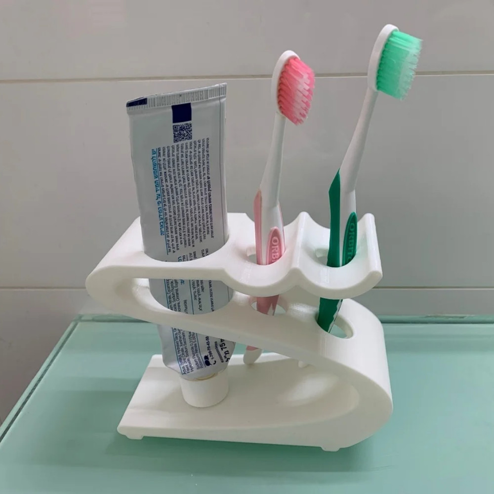Suporte organizador Escova Pasta de Dente 2 ESCOVAS MINIMALISTA Dispenser Porta Escovas de pia