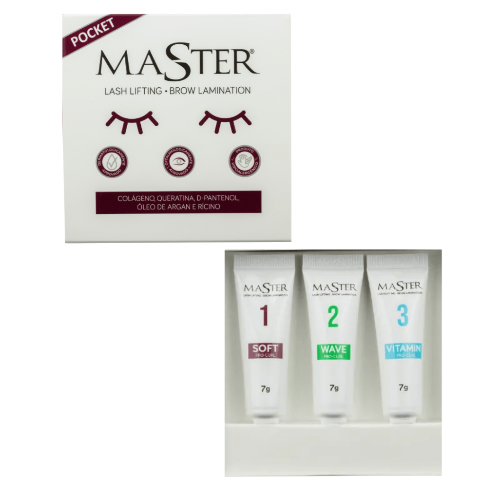 Kit master Pocket Lash Lift de cílios e Brow lamination