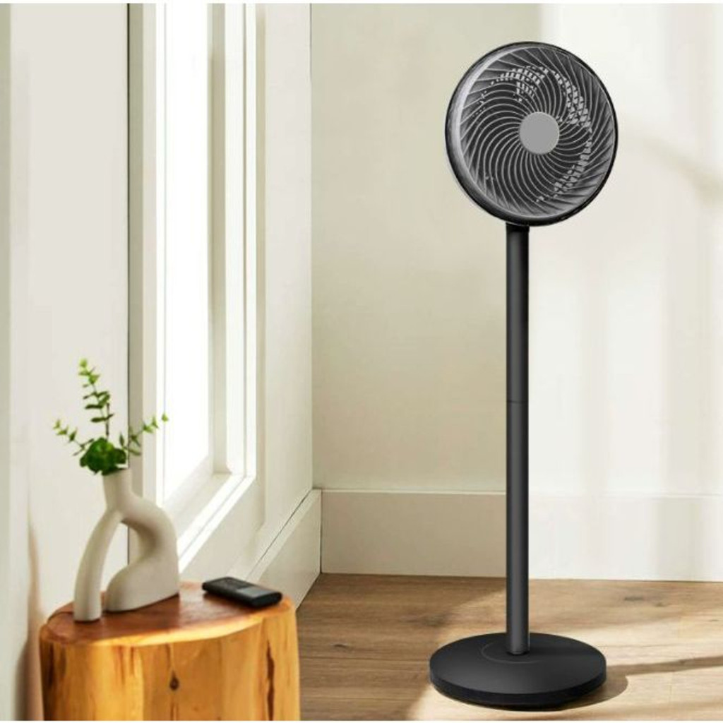 Ventilador De Coluna/ Chão/ Mesa Com 5 Hélices E Base Resistente Rotação Potente Desmontável
