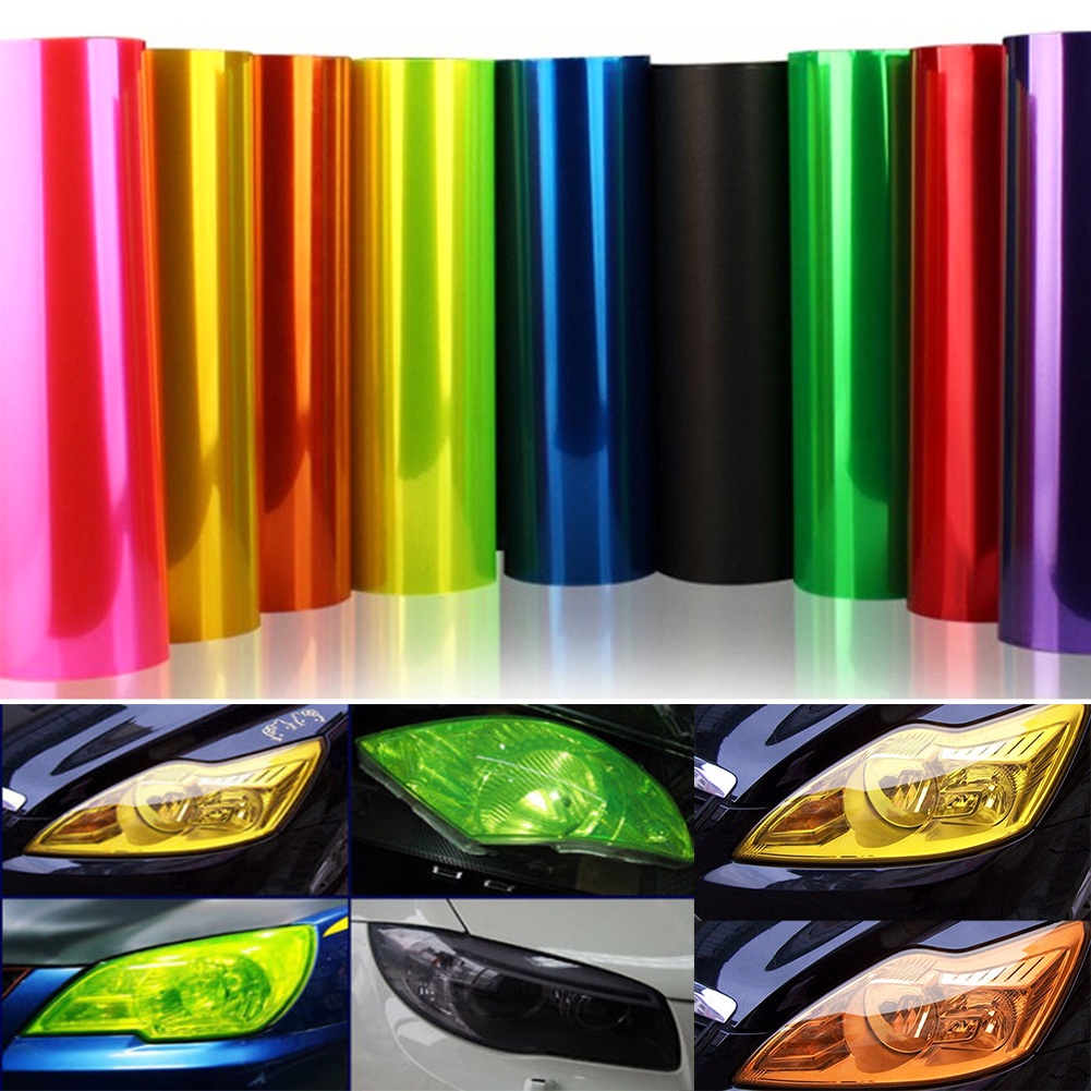 UQ 30 * 60cm Adesivo Para Faróis De Carro Quentes Película De Coloração Taillight Vinil Fog Light Wrap