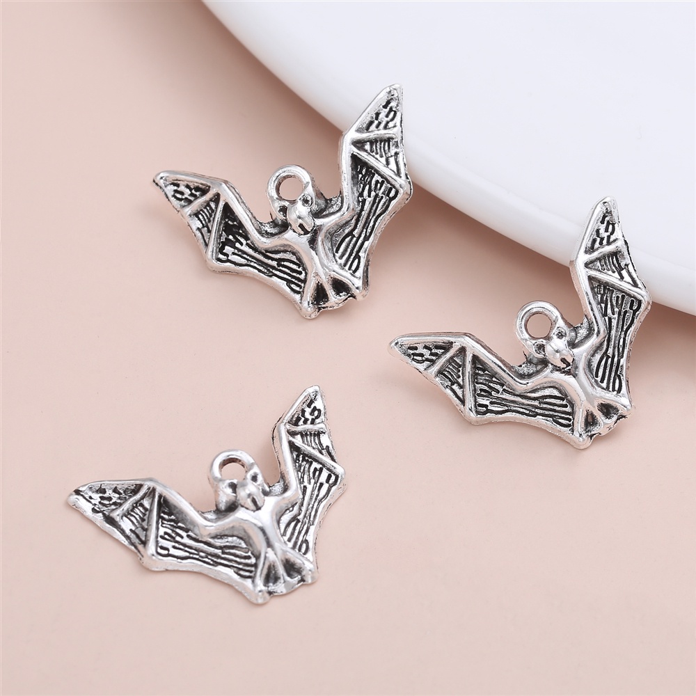 15pcs/set Delicate Lovly Bat Accessories Charme Para Jóias Personalizadas Femininas De Bricolage Fazendo Colar Pingente