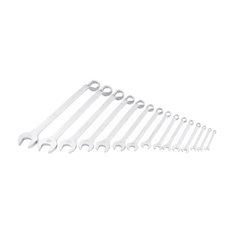 JOGO DE CHAVES COMBINADAS 6 A 32MM AÇO CROMO 15PCS VONDER