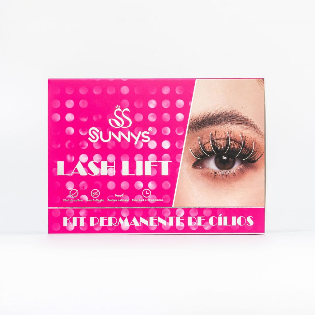 Kit Lash Lift Sunnys Permanente de Cílios Efeito Curvado Natural