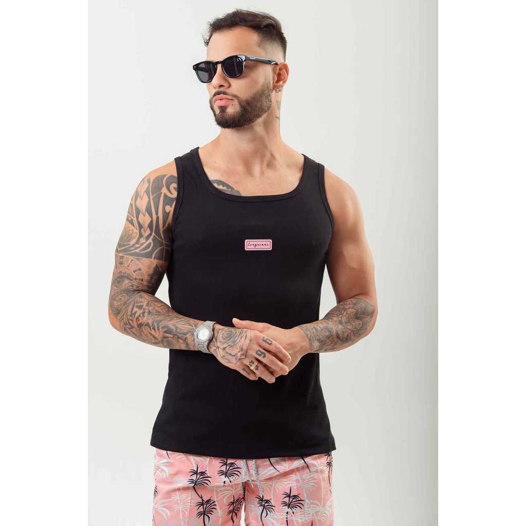 Regata Longuinni Preto Viper Rosa