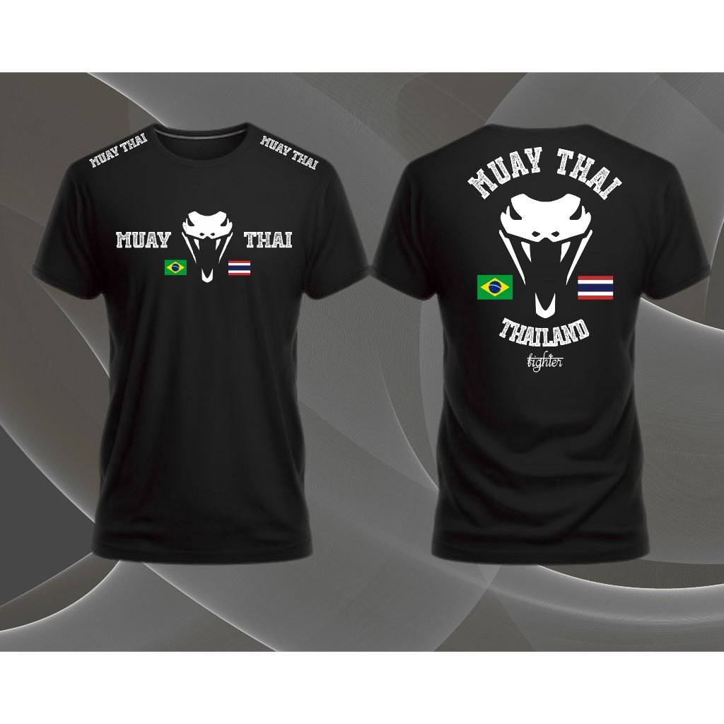 Camisa Para Muay Thai Viper Treino Competição Dry Fit MMA Jiu Jitsu Boxe Kickboxing Academia Luta MMA