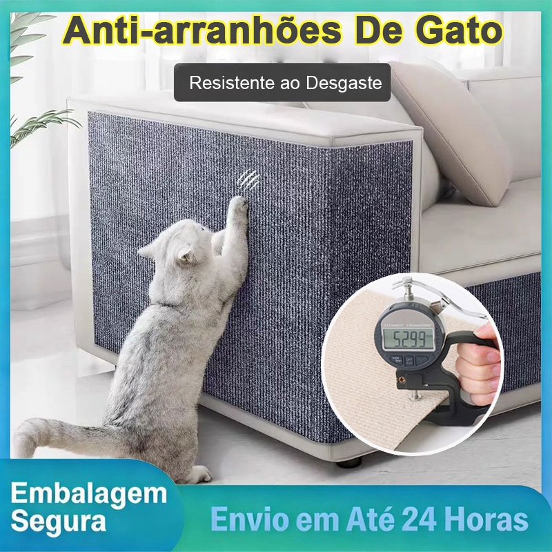 Fita Protetora Adesiva para Gatos Evita Arranhões em Sofá e Cama Premium 50CM x 200CM