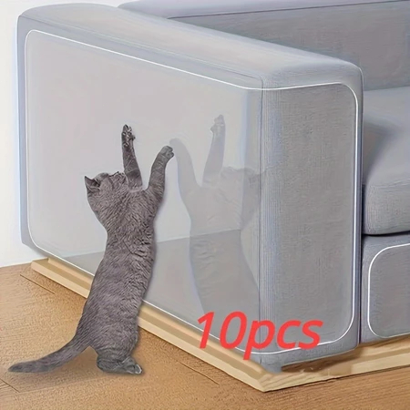 10pcs Filme anti arranhador / arranhão para cantos - protetor de arranhões transparente flexível gato