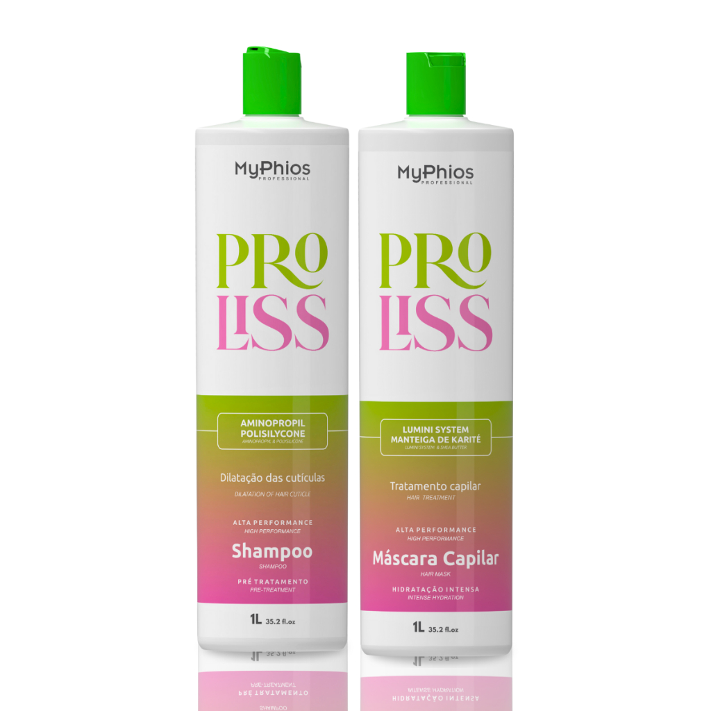 Escova Progressiva Myphios Professional Proliss 3d Kit 1l