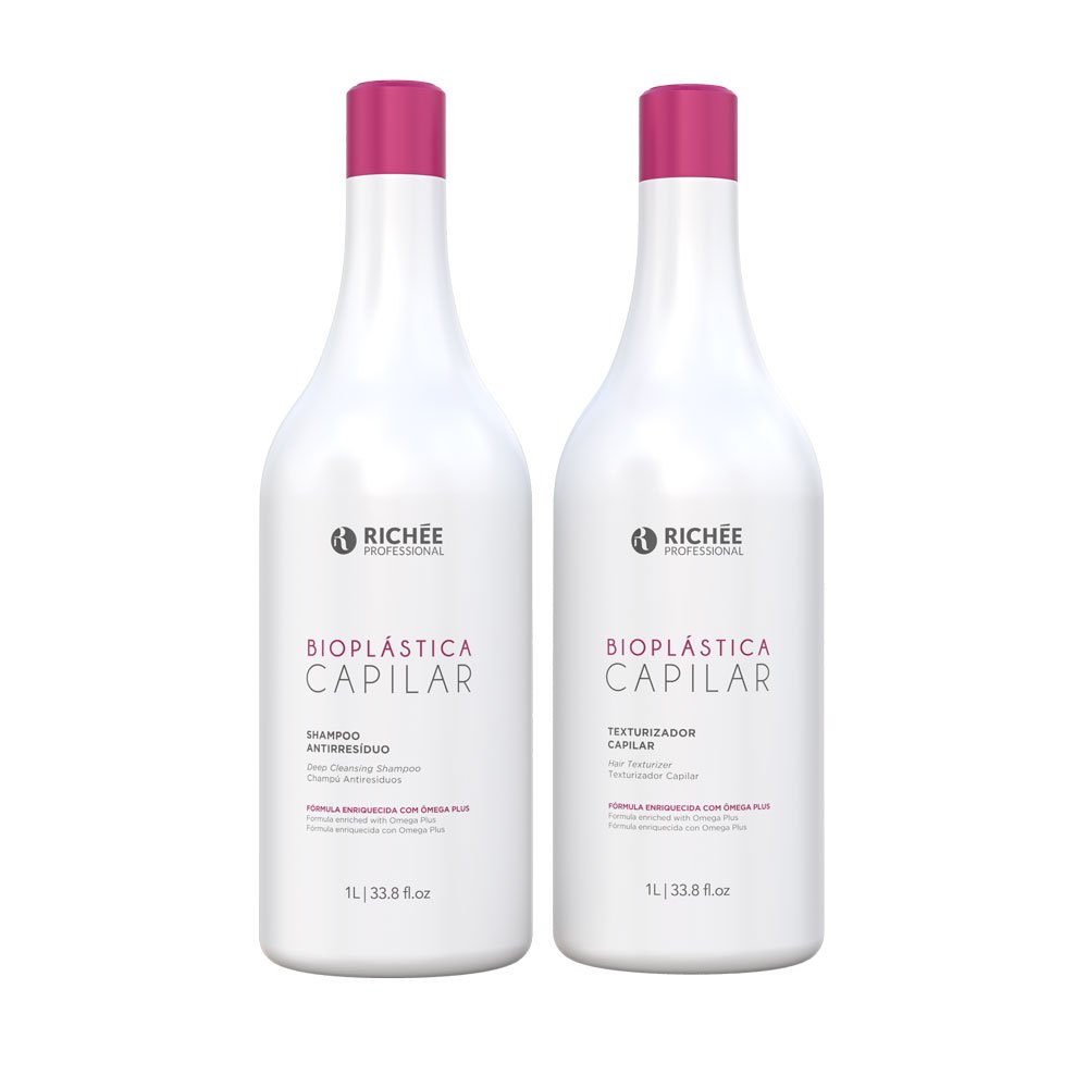 Kit Escova Progressiva Defrizante Bioplástica Richée Professional (2x1L)
