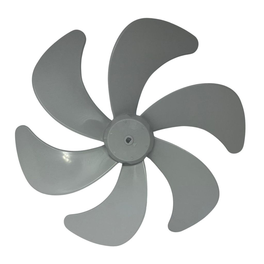 Hélice Para Ventilador Britânia Mega Turbo Six 30cm Cinza Peça Reposição