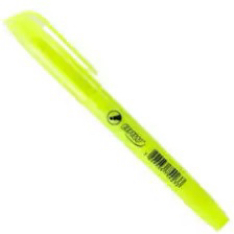 Caneta Marca Texto Amarelo BRW