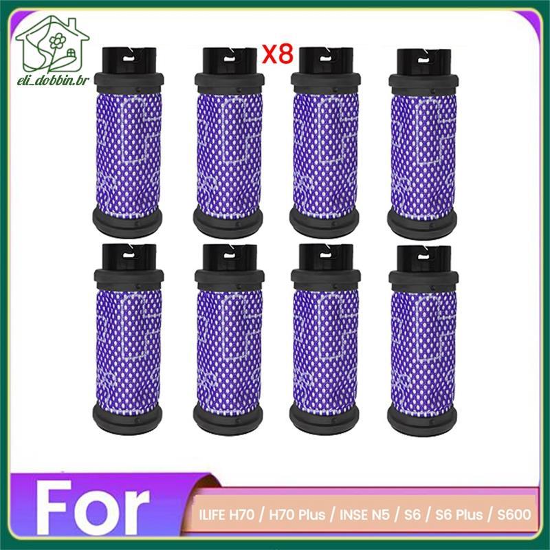 Filtro De Vácuo De 8 Peças Para Sobressalentes De Aspirador De Pó H70/H70 Plus/N5/S6 S600