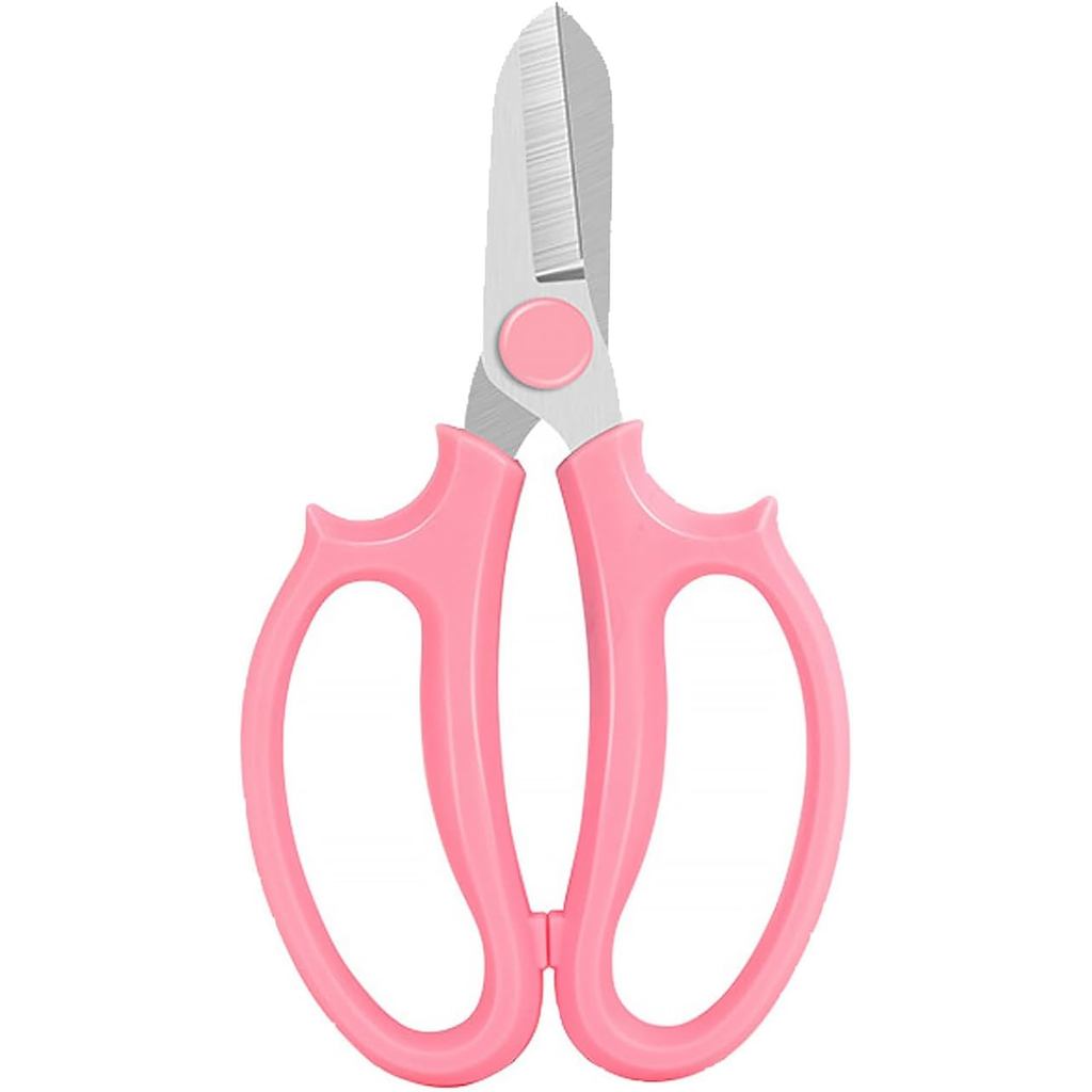 Gardening Scissor Pink Sharp Blade Alloy Steel Garden Shears for Cutting Flowers Trimming Plants of Yard Florist Rose He