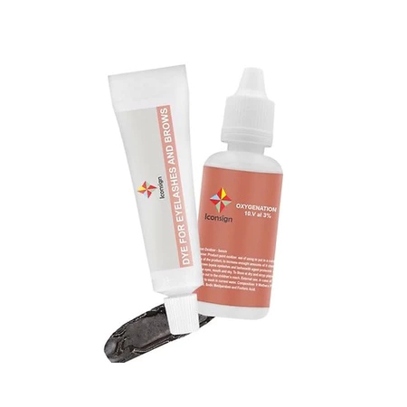 Kit Tintura E Oxidante Para Cílios E Sobrancelhas Iconsign Original