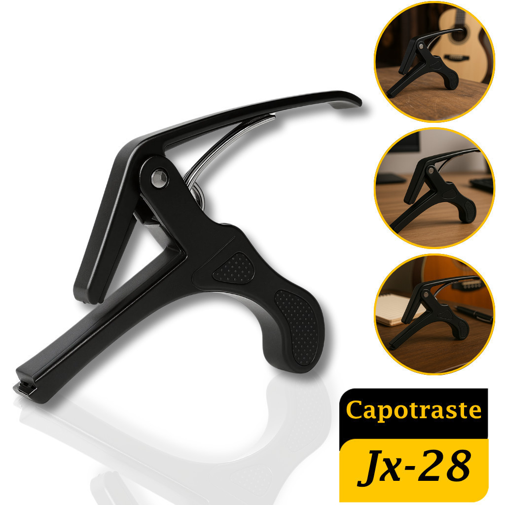 Capotraste Smart Jx-28 Braçadeira Abs Preto Premium