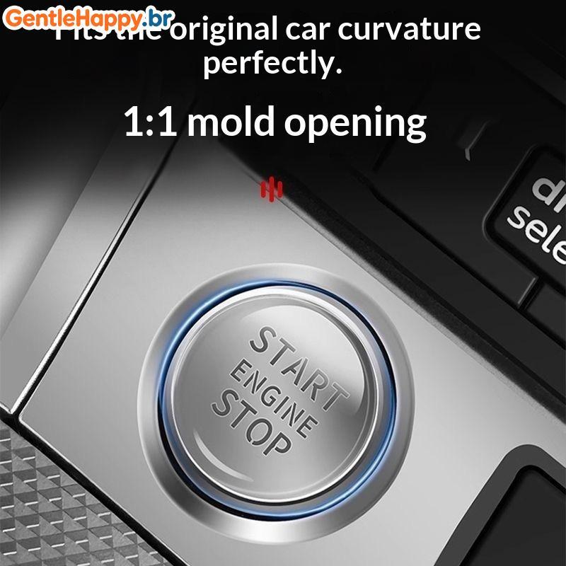 GentleHappy Crystal Transparent Car Ignition Switch Button Protetor Stier 1 Unidade Decalque Antiarranhões De Alta Clare