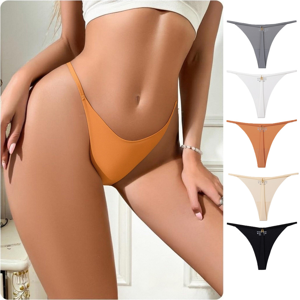 5 Pack Premium Seamless Microfiber Thongs