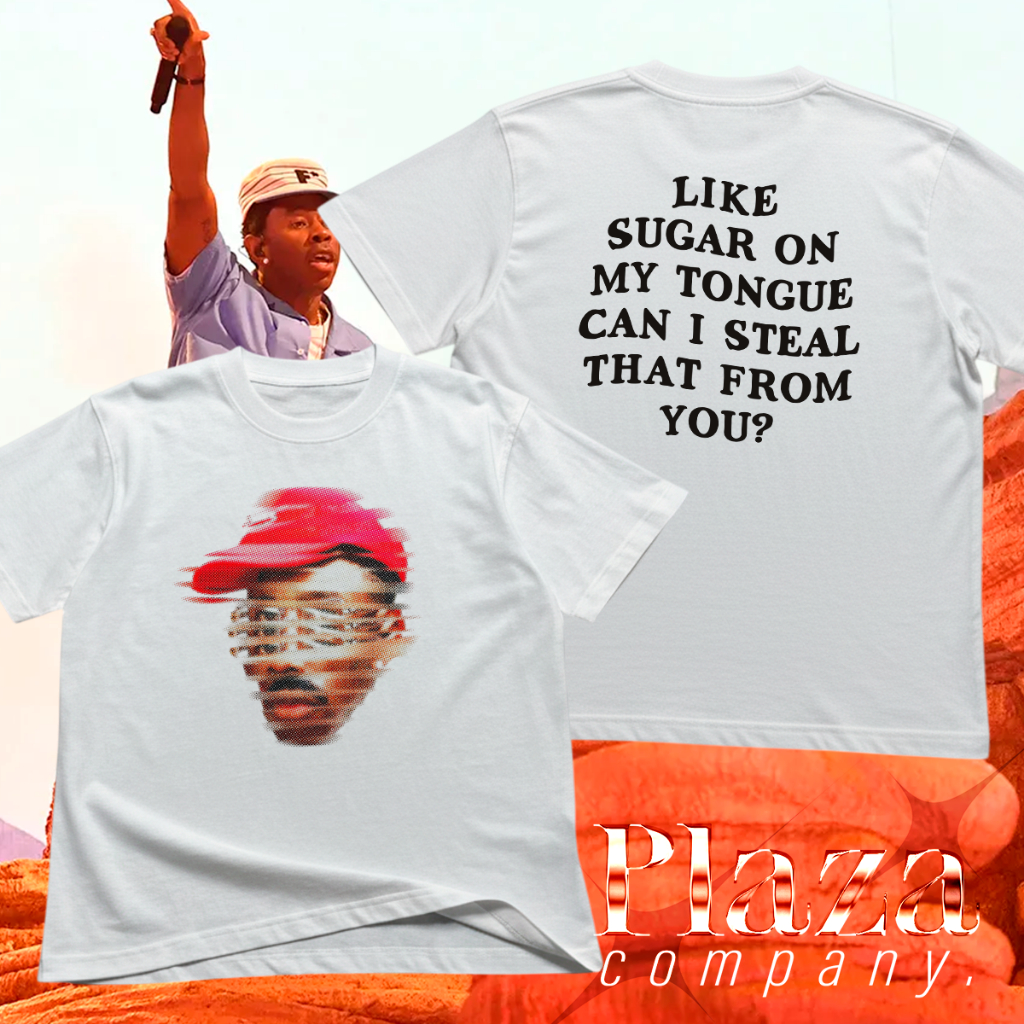 Camiseta Tyler the Creator Sugar On My Tongue T-Shirt 100% Algodão