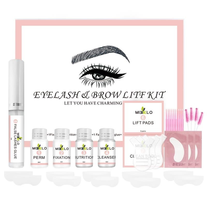 2 Em 1 DIY Perm Sobrancelha Lift Kit De Ondulação De Cílios Laminação De E Para Sobrancelhas